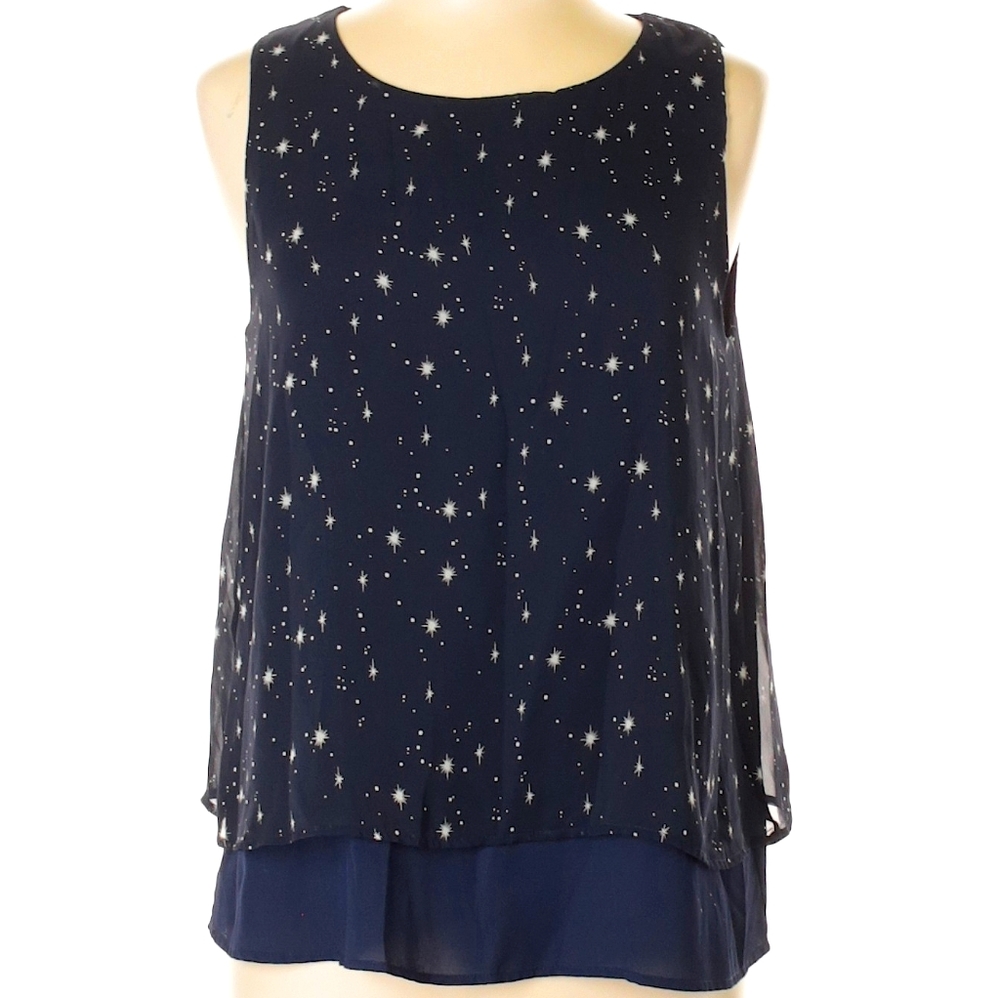 Papermoon starry night sleeveless blouse